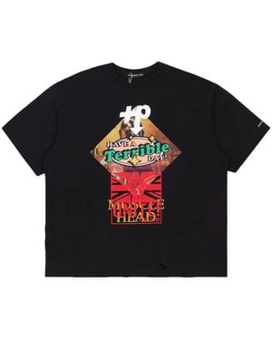 PROJECT G/R T-Shirt Mit Grafischem Print - Schwarz