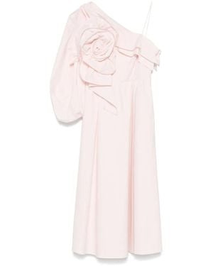 Dorothee Schumacher Asymmetric Poplin Midi Dress - Pink