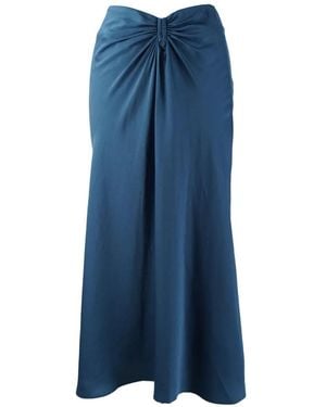 Ba&sh Jupe Mi-Longue En Laine - Blue