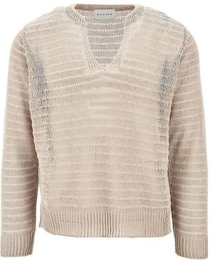 MARSĒM Jersey con cuello en V - Neutro
