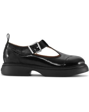 Ganni Mocassini Con Cut-Out - Nero