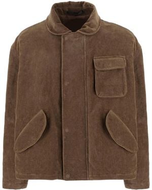 Giorgio Armani Patch-Pocket Jacket - Brown
