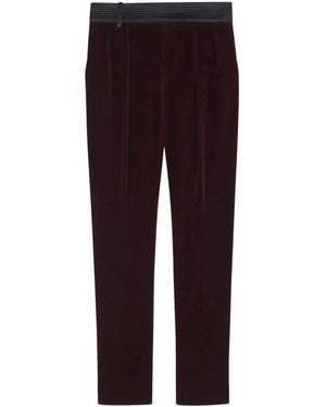 Saint Laurent Velvet Tailored Trousers - Multicolour