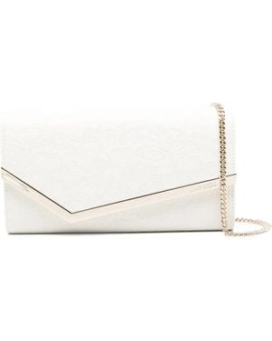 Jimmy Choo Emmie Lace Clutch Bag - Bianco