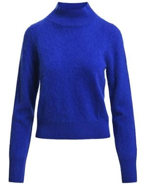 Essentiel Antwerp Karacas Pullover Mit Geripptem Besatz - Blau