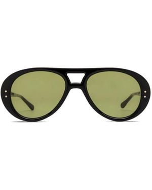 JULIUS TART Hole-In-One Sunglasses - Green