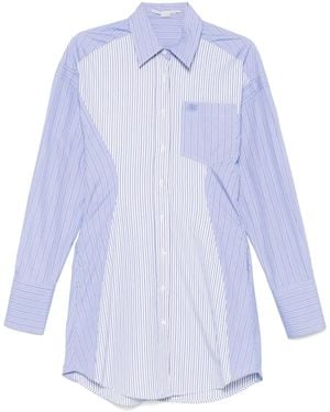 Stella McCartney Striped Shirt Mini Dress - Blue