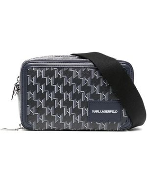 Karl Lagerfeld Kvoyage Cross Body Bag - Grey