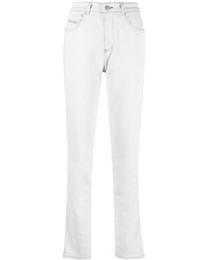 DIESEL Mid-Rise Straight-Leg Jeans - White