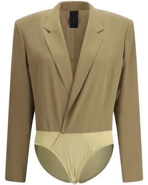 Petar Petrov Tailored Bodysuit - Green