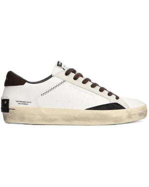 Crime London Sneakers Im Used-Look - Weiß