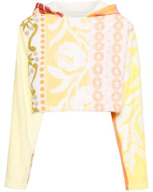 CAVIA Colour-Block Terry-Cloth Hoodie - Metallic