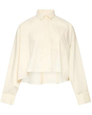Enfold Blouse Met Borstzak En Afwerking - Wit