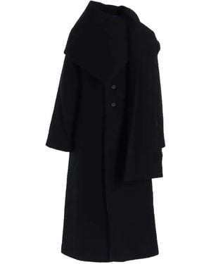 Yohji Yamamoto Quilted Button Coat - Black