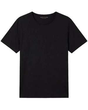 Majestic Filatures Raw-Edge Short-Sleeved T-Shirt - Black
