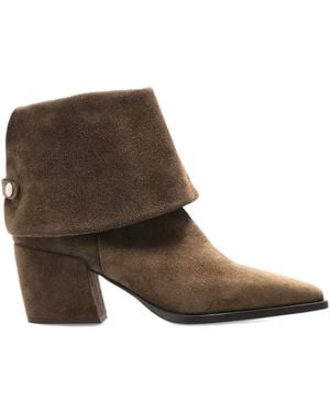 Agl Attilio Giusti Leombruni 70Mm Abigail Pointed-Toe Fold-Over Boots - Brown