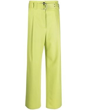 Philosophy Di Lorenzo Serafini Belted Wide Leg Trousers - Yellow