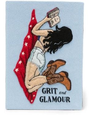 Olympia Le-Tan Grit And Glamour Clutch Mit Stickerei - Weiß