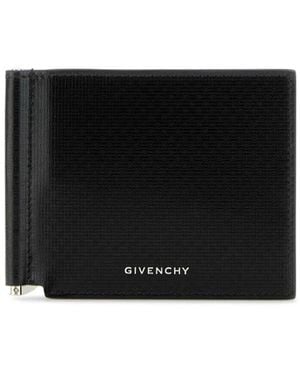 Givenchy Portefeuille En Cuir À Logo 4G - Noir