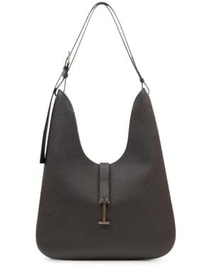 Tom Ford Leather Medium Hobo - Schwarz