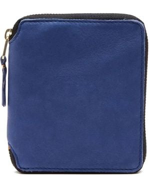Comme des Garçons Washed Zip-Around Wallet - Blue