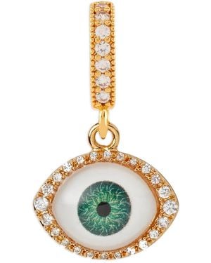 Crystal Haze Jewelry Fortuna Eye-Detail Necklace Pendant - Metallic