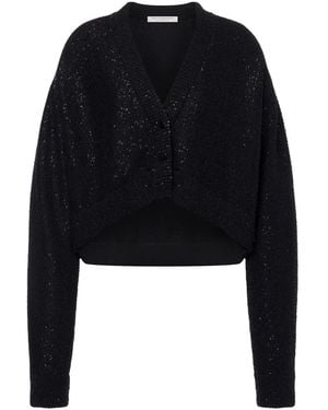 Philosophy Di Lorenzo Serafini V-Neck Sequinned Cardigan - Black