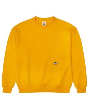 HOMMEGIRLS X Fruit Of The Loom Logo-Patch Sweatshirt - Yellow