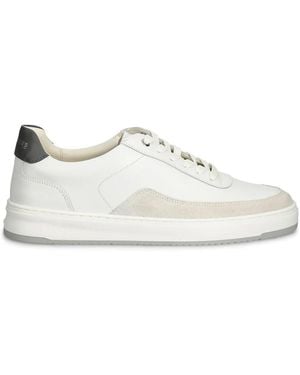 Filling Pieces Suede Low-Top Trainers - White
