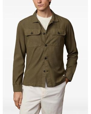 Hackett Heritage Twill-Hemdjacke - Grün