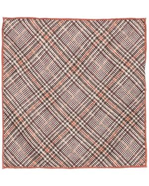 Brunello Cucinelli Checked Polka-dot Scarf - Pink