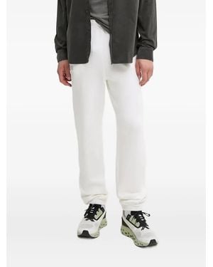 American Vintage Pantalones de chándal con logo bordado - Negro