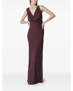 ANDAMANE Strappy Openback Maxi Dress - Purple