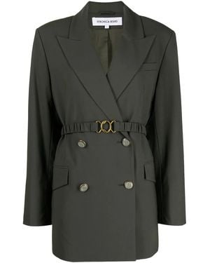 Veronica Beard Gabardina Hutchinson Con Doble Botonadura - Negro