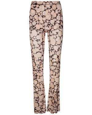 KNWLS Floral-Print Leggings - Natural