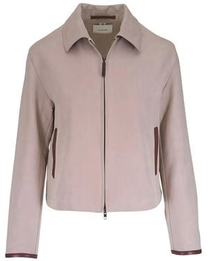Vince Jacke mit spitzem Kragen - Pink