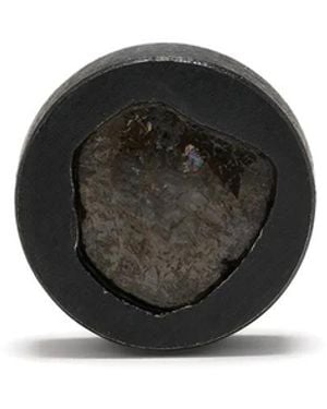 Parts Of 4 Ka+Dia Single Stud Earring - Black