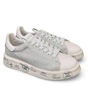 Premiata Belle Embellished Sneakers - Grey