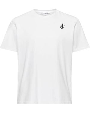 JW Anderson Jw Anderson Short Sleeves T-Shirt With Logo - White