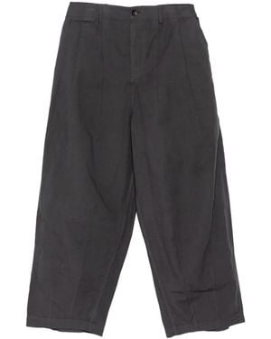 CROQUIS Internal Drawstring Tapered Trousers - Grey