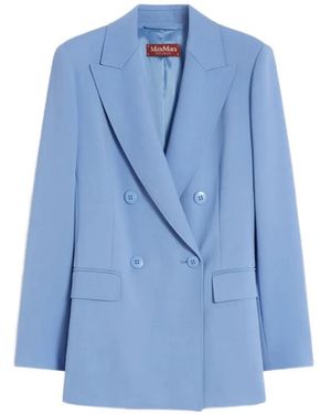 Max Mara Grembo ダブルジャケット - ブルー