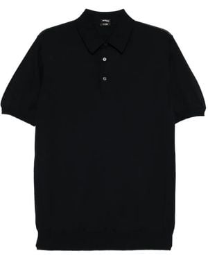 Kiton Short-Sleeve Polo Shirt - Black