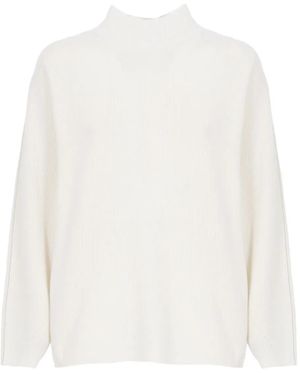 Panicale Gerippter Pullover - Weiß