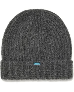 Alanui Ribbed Cashmere Beanie - Gray