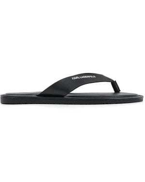 KARL LAGERFELD Kastor Iv Flip Flops - Black