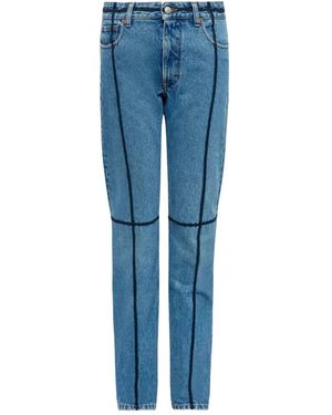 MM6 by Maison Martin Margiela コントラストステッチ ジーンズ - ブルー