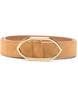 Jacquemus Oval-Buckle Belt - Natural