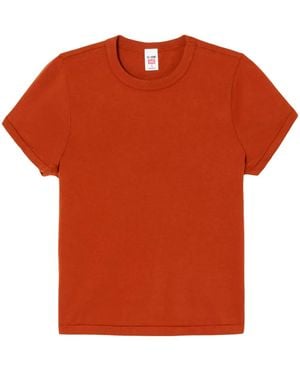 RE/DONE Boy Short-Sleeve Cotton T-Shirt - Orange