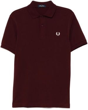 Fred Perry Cotton Polo Shirt - Red