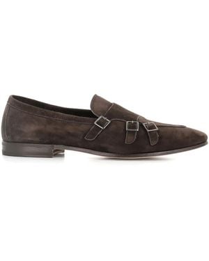 Henderson Suede Monk Shoes - Brown